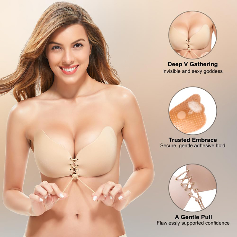 1/2 Pairs Women Summer Backles - Strapless Bra Adhesive review and price
